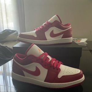 Mens Air Jordan 1s “Cardinal Red” Low